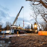 The Omega Morgan Crane Services crew works hard to get the job done right.