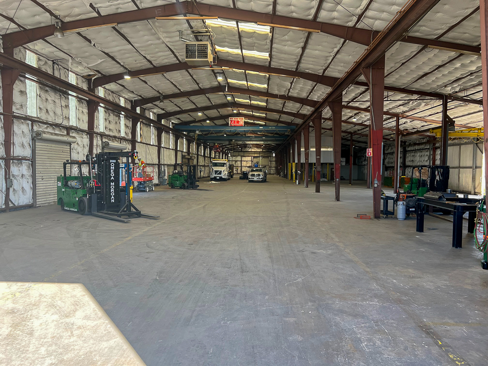 Interior of Omega Morgan's storage building in Irving, TX.