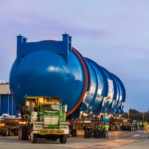 Transporting 1,000,000lb auto clave